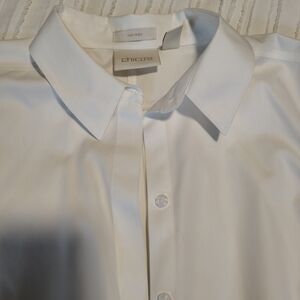Ladies 100% Cotton Shirt. Chico's Size 1.0